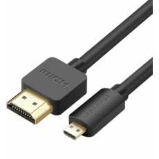 Kabel przewód HDMI - micro HDMI 19 pin 2.0v 4K 60Hz 30AWG 1,5m (czarny)