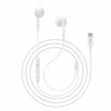 Słuchawki douszne przewodowe HOCO L10 USB - C (białe)