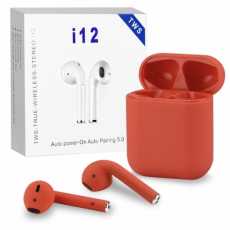 Słuchawki bezprzewodowe i12 TWS 2020 bluetooth (czerwone)