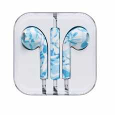 Słuchawki douszne PRZEWODOWE JACK 3.5 mm z mikrofonem (marmurowe)