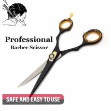 Professional Barber Hair Cutting and hair styling Salon Kit Black Size 5.5"