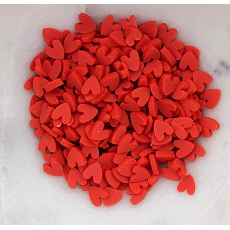 Red heart shape cake sprinkles for cake decoration small size for sale online