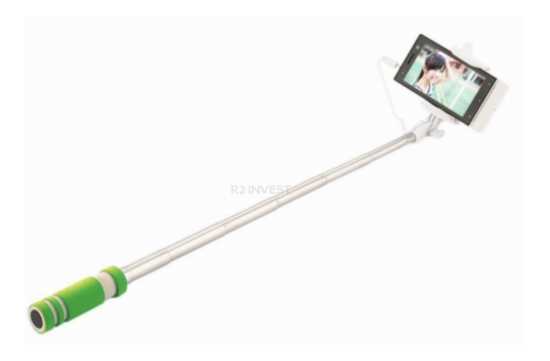 Kijek do selfie stick UCHWYT Monopod (zielony)