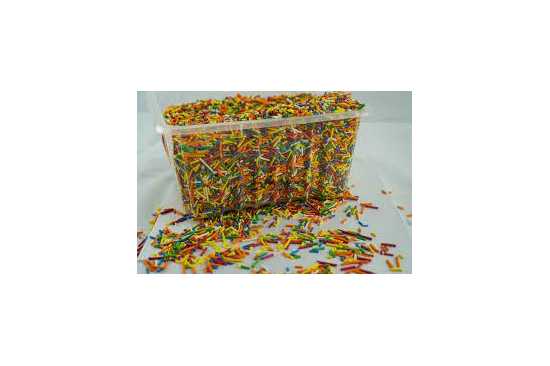 Edible colorful mix vermicelli sprinkles for cake and desserts decoration...