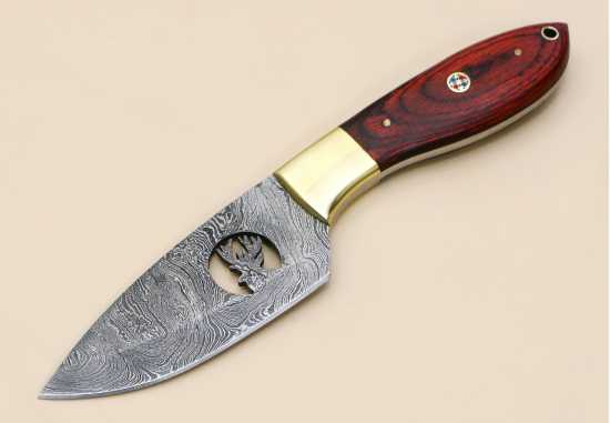 Unique Stag design Dollar wood Knife Kitchenware Damascuss