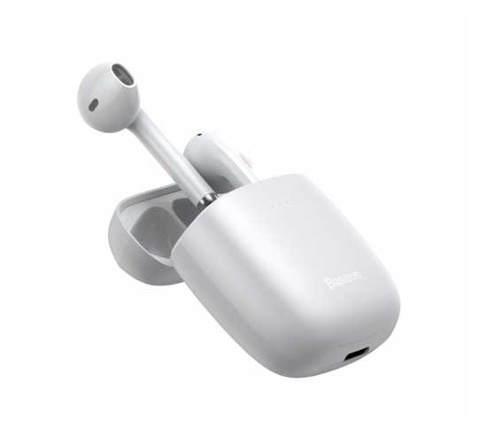Słuchawki bezprzewodowe Baseus Encok W04 PRO TWS (białe)