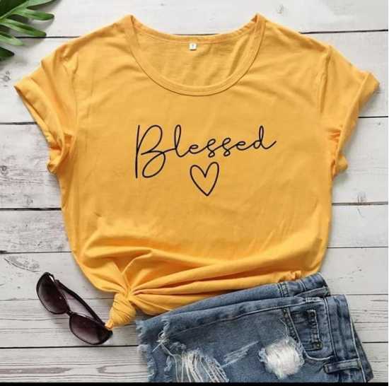 SUMMER COLLECTION blessed printed shirt for women soft trendy comfortable