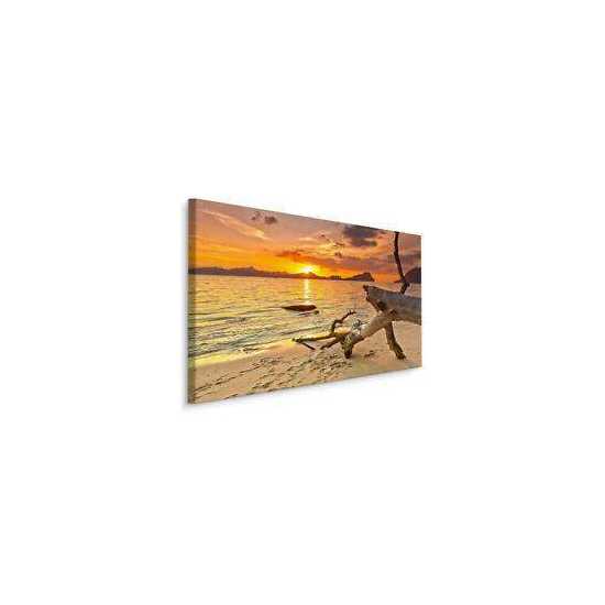 Obraz Zachód Słońca na Plaży 120x80