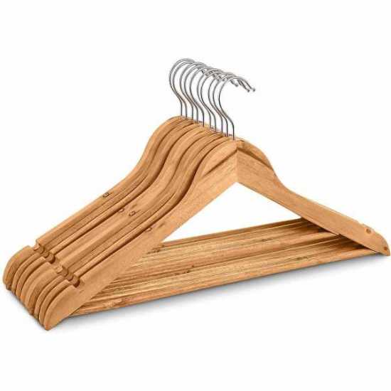 HIGHLIVING®Wieszaki drewniane 20 sztuk Wieszaki na ubrania Garnitur Spodnie...