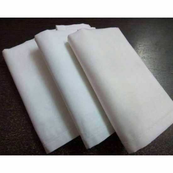 Highliving®Serwetki bawełniane 12 sztuk Białe chusteczki 40 x 40cm Bankietowe...