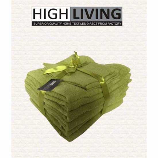 HighLiving®Komplet 10 ręczników 100% egipska bawełna Ręczniki do twarzy,...