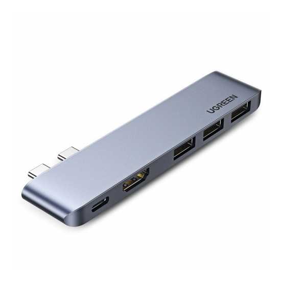 Adapter HUB 2xUSB-C na USB-C PD Ugreen iPad Pro, MacBook