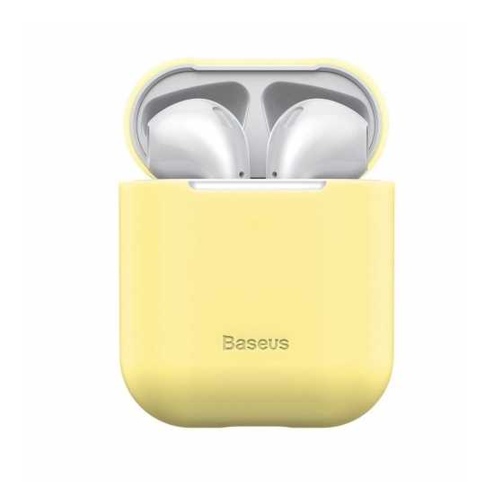 Etui Apple AirPods i200 i500 i1000 Baseus Ultrathin żółte